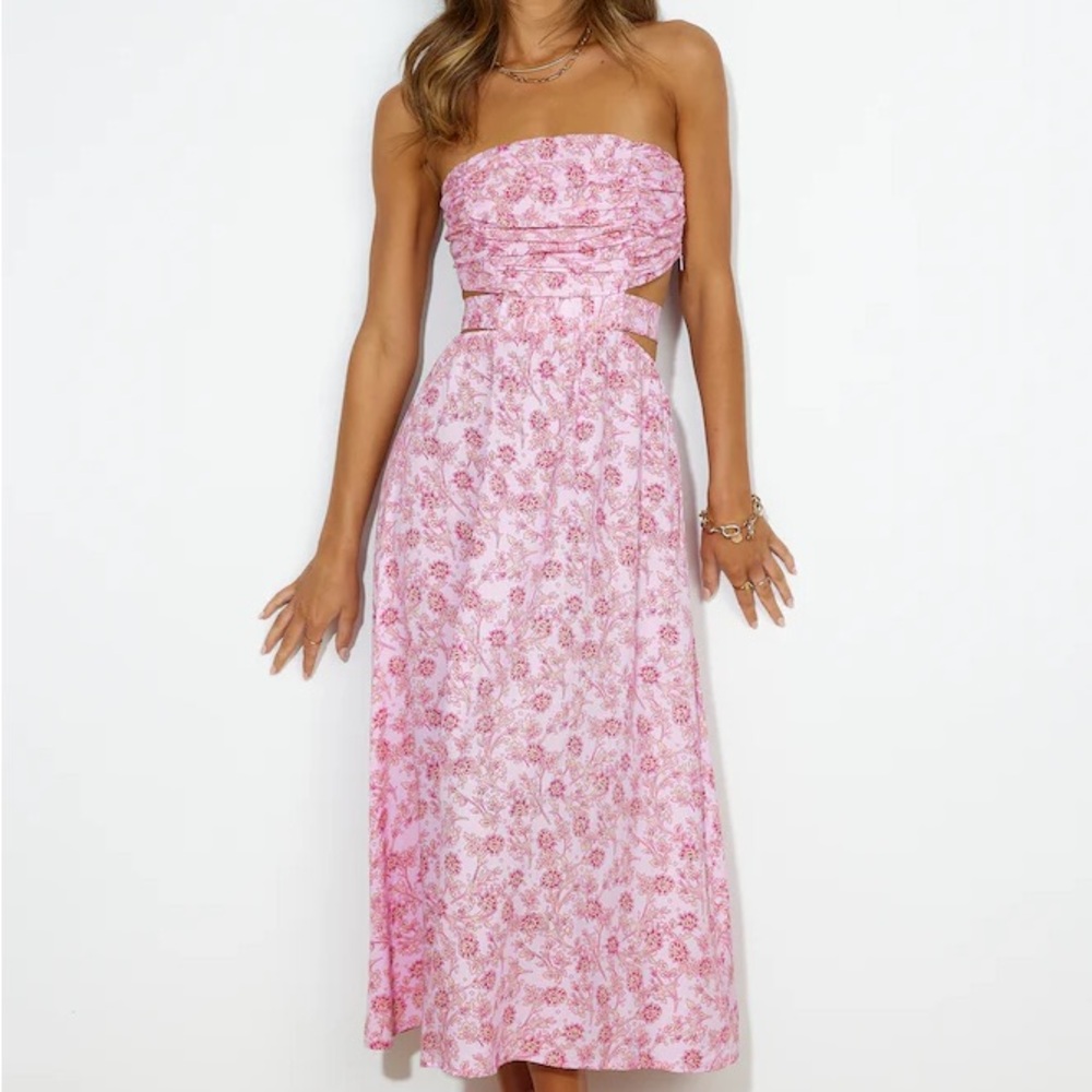 Hello Molly Pink Floral Dress